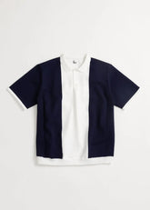LIGHT BIG STRIPE KNIT POLO