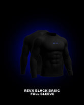 Revx Black Basic Full Sleeveless