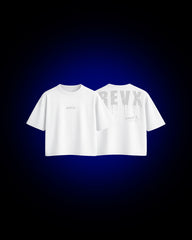 WHITE COTTON BOXY PUMP COVER T-SHIRT 2.3