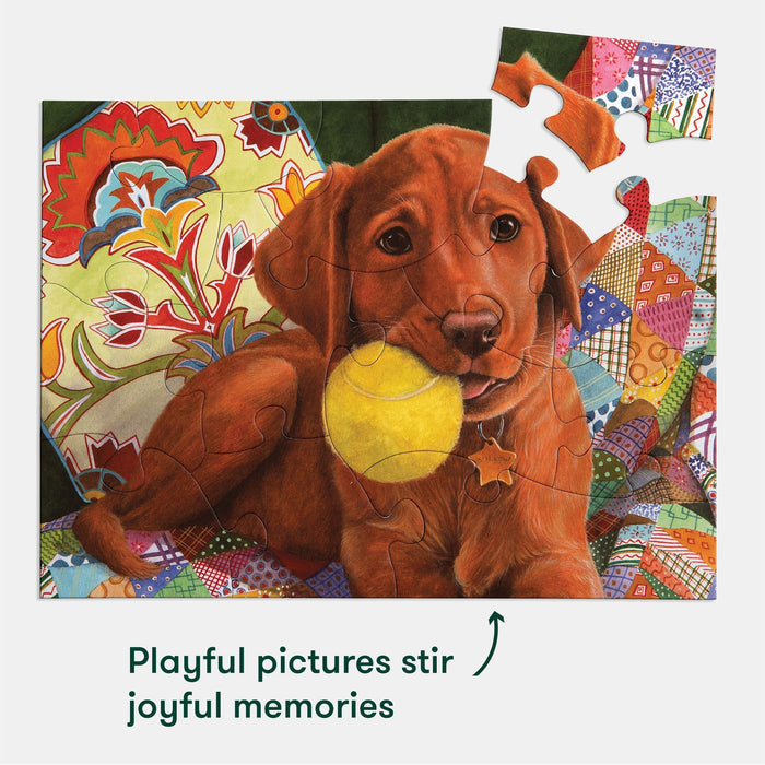 13-Piece Jigsaw Puzzle Puppy Playtime