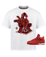 Jordan 4 Nigel Sylvester Spiderman - Original Jawns - White T-Shirt - T-Shirt - Jawns on Fire Sneakers & Shoes