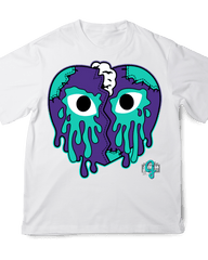 Jordan 5 Grape Heart Drip - Original Jawns - White T-Shirt - T-Shirt - Jawns on Fire Sneakers & Shoes