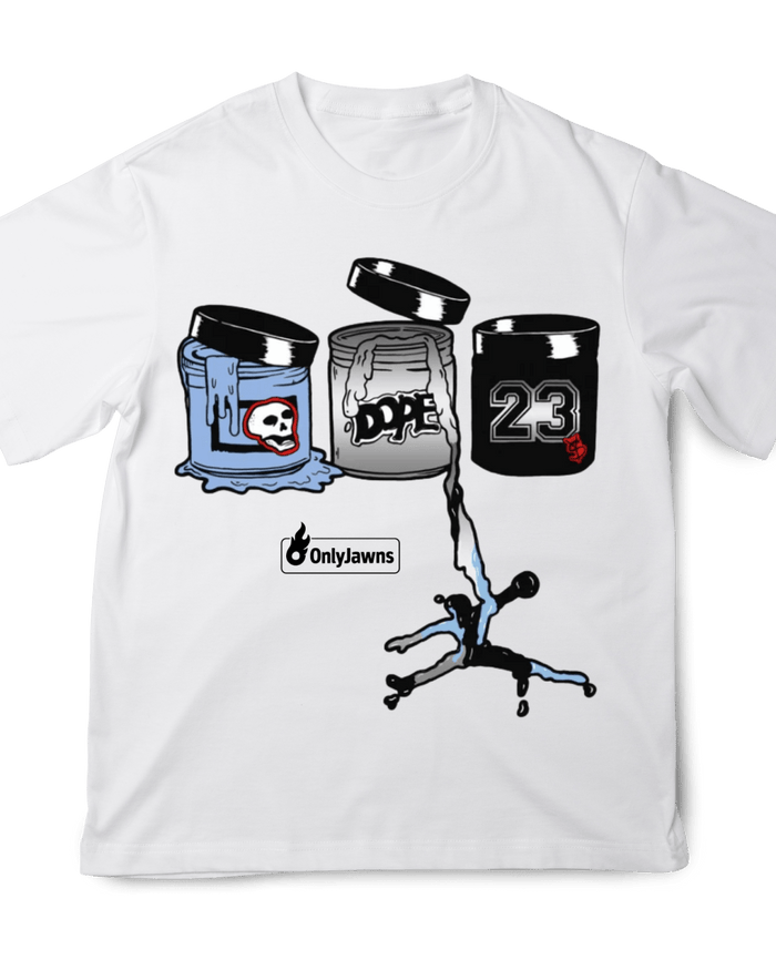 Jordan 5 Metallic Dope Paint - Original Jawns - White T-Shirt - T-Shirt - Jawns on Fire Sneakers & Shoes
