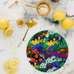 83 Oranges A Beautifully Dark Mind Cutting Board Round