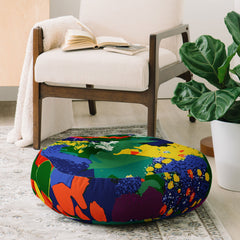 83 Oranges A Beautifully Dark Mind Floor Pillow Round