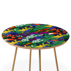 83 Oranges A Beautifully Dark Mind Round Side Table