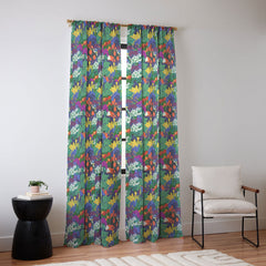83 Oranges A Beautifully Dark Mind Sheer Window Curtain