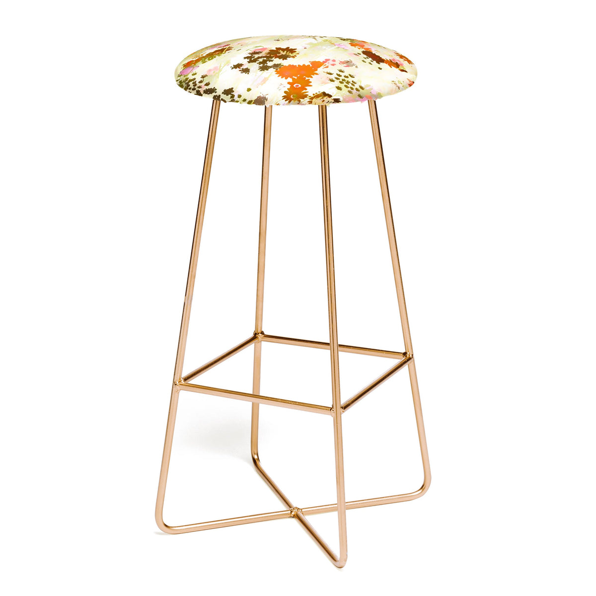 83 Oranges A Sunlit Meadow Bar Stool