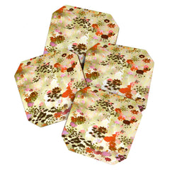 83 Oranges A Sunlit Meadow Coaster Set