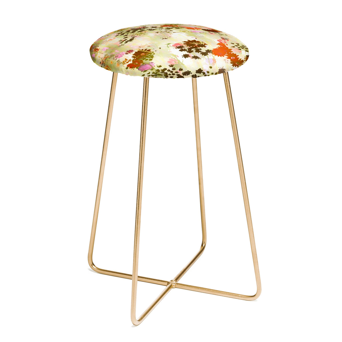 83 Oranges A Sunlit Meadow Counter Stool