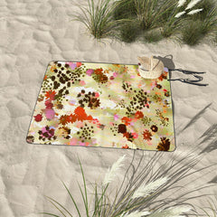 83 Oranges A Sunlit Meadow Picnic Blanket