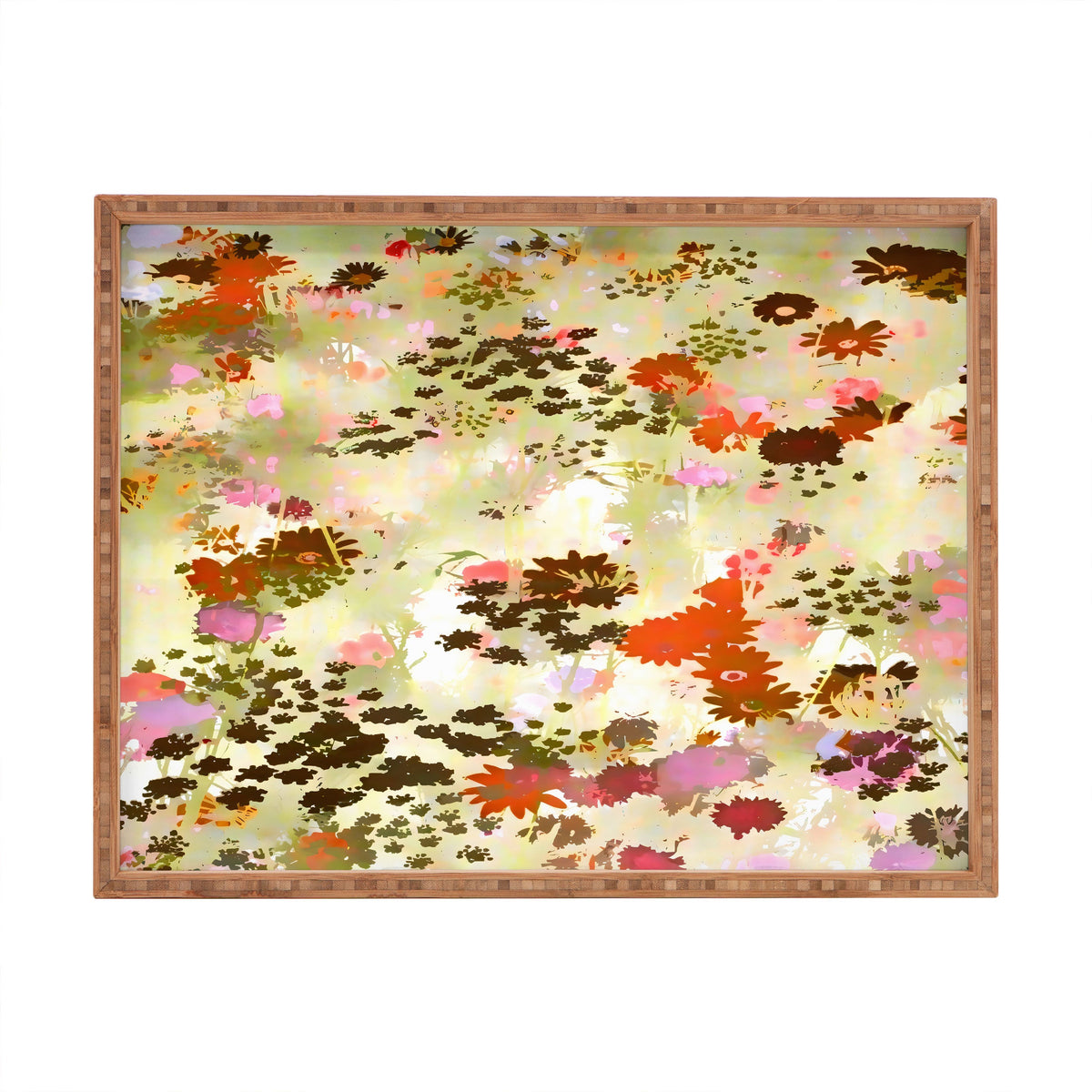 83 Oranges A Sunlit Meadow Rectangular Tray