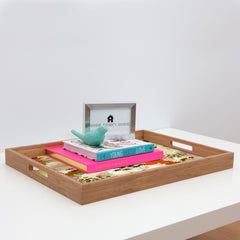 83 Oranges A Sunlit Meadow Rectangular Tray