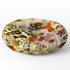83 Oranges A Sunlit Meadow Floor Pillow Round