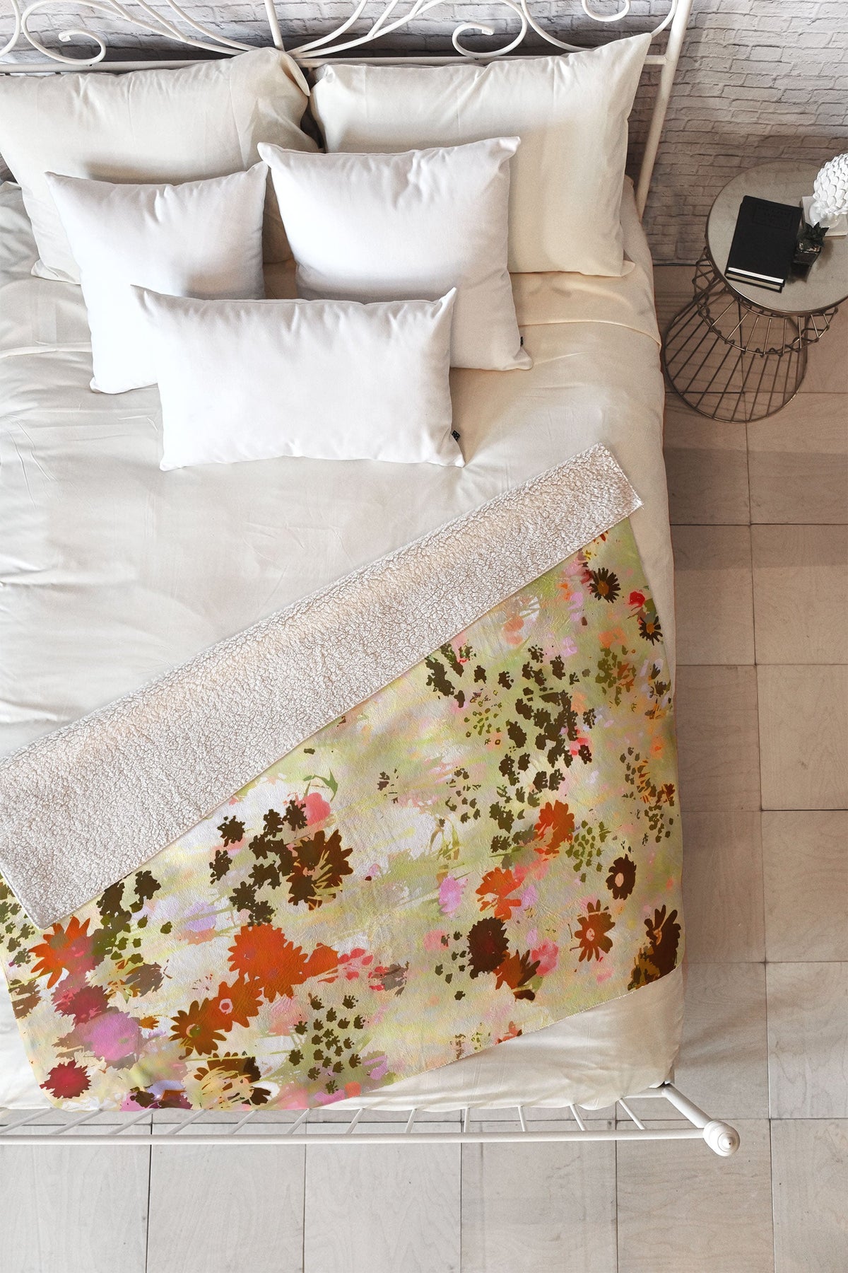 83 Oranges A Sunlit Meadow Fleece Throw Blanket