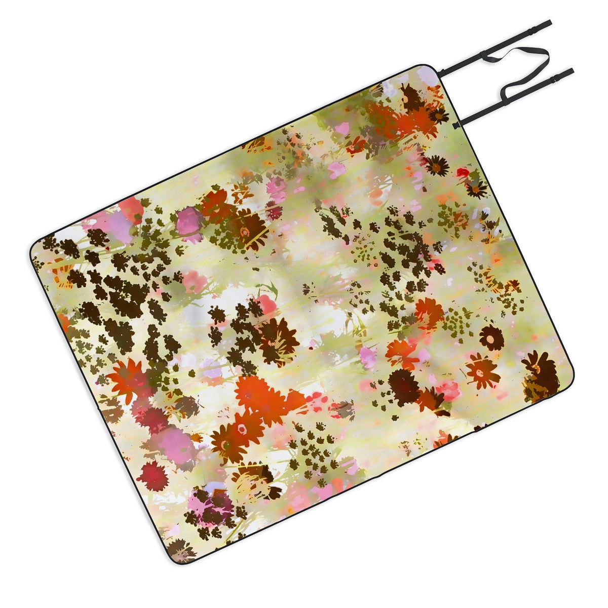 83 Oranges A Sunlit Meadow Picnic Blanket