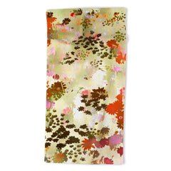 83 Oranges A Sunlit Meadow Beach Towel