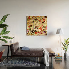 83 Oranges A Sunlit Meadow Wood Wall Mural