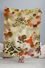 83 Oranges A Sunlit Meadow Throw Blanket