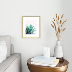 83 Oranges Agave Love Metal Framed Art Print