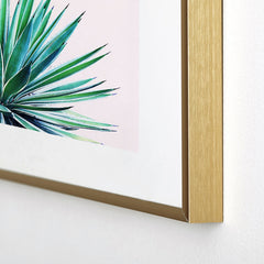 83 Oranges Agave Love Metal Framed Art Print