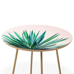83 Oranges Agave Love Round Side Table