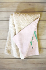 83 Oranges Agave Love Fleece Throw Blanket
