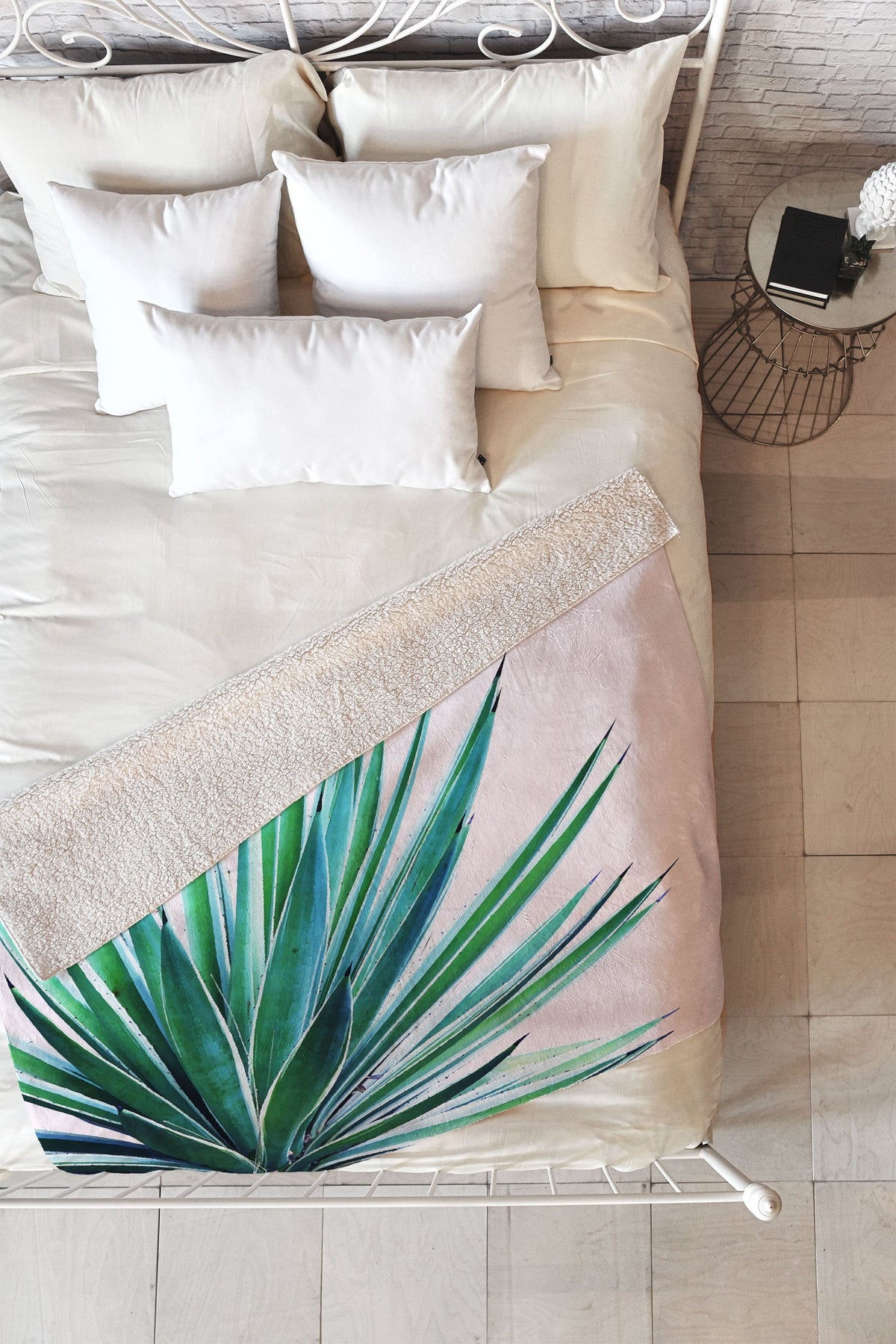 83 Oranges Agave Love Fleece Throw Blanket