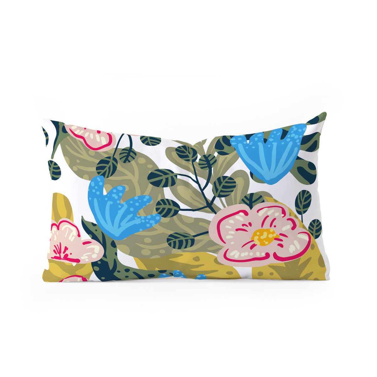 83 Oranges Aksa Oblong Throw Pillow