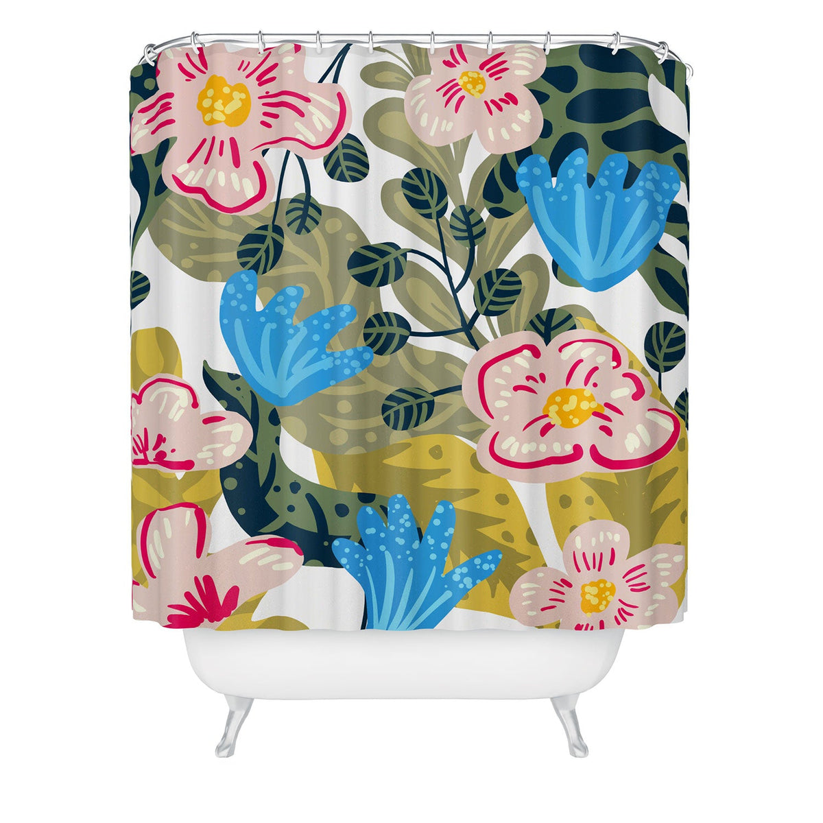 83 Oranges Aksa Shower Curtain