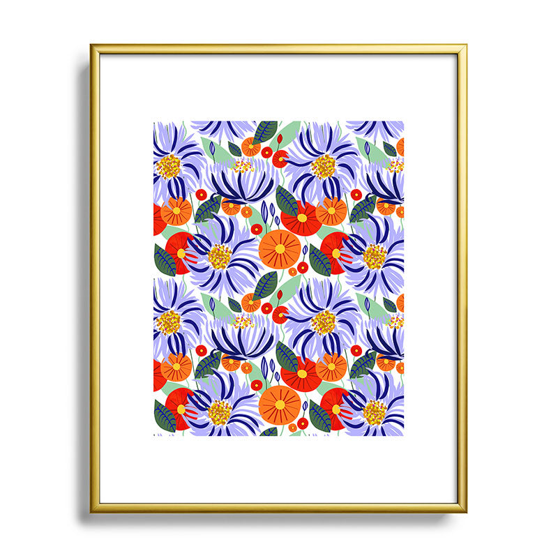 83 Oranges Alia Metal Framed Art Print