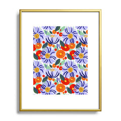 83 Oranges Alia Metal Framed Art Print