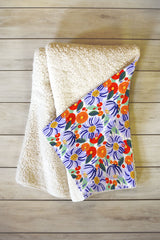 83 Oranges Alia Fleece Throw Blanket