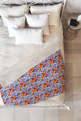 83 Oranges Alia Fleece Throw Blanket