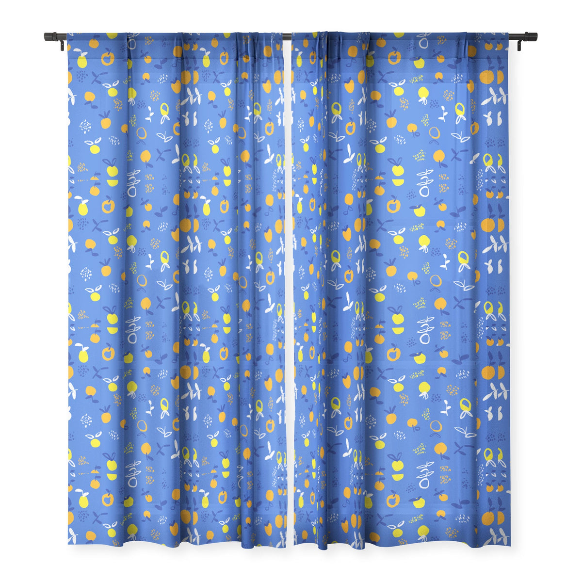 83 Oranges Always Summer In Good Company Sheer Window Curtain