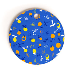 83 Oranges Always Summer In Good Company Cutting Board Round