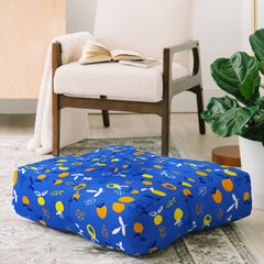 83 Oranges Always Summer In Good Company Floor Pillow Square