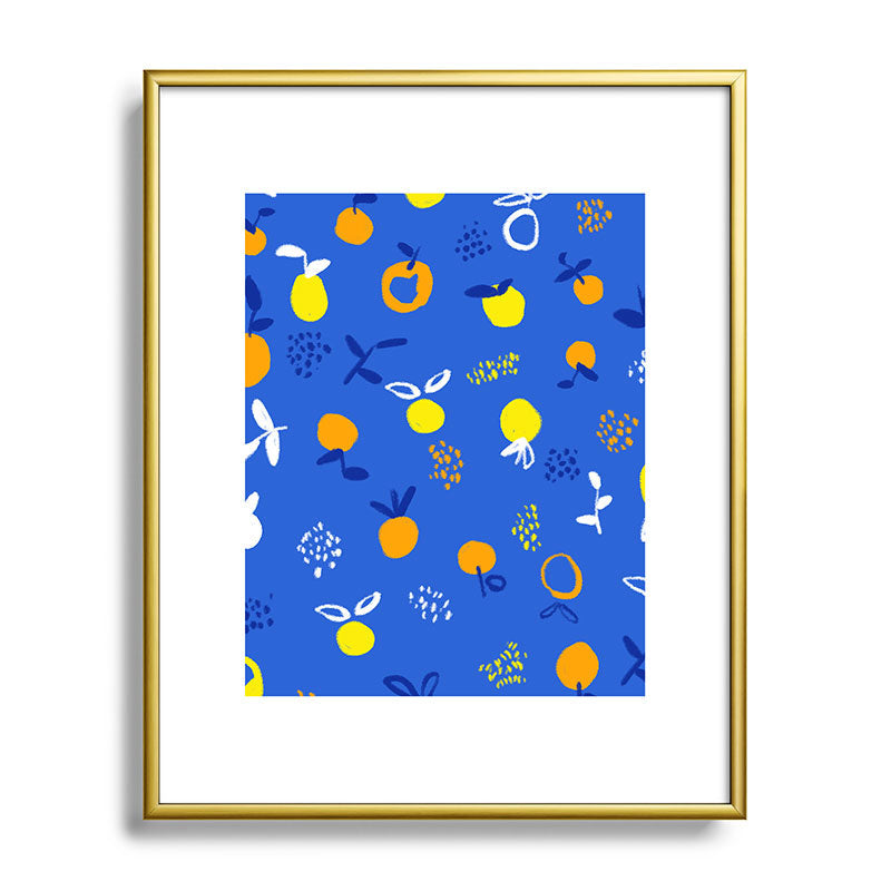 83 Oranges Always Summer In Good Company Metal Framed Art Print