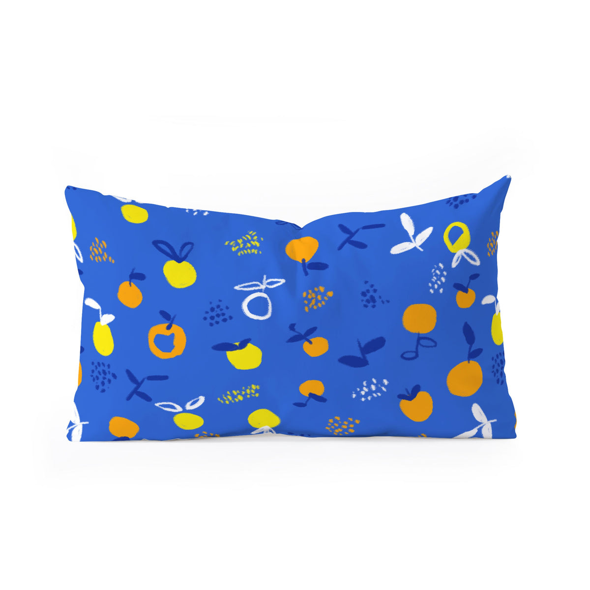 83 Oranges Always Summer In Good Company Oblong Throw Pillow