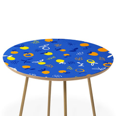 83 Oranges Always Summer In Good Company Round Side Table