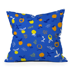 83 Oranges Always Summer In Good Company Outdoor Throw Pillow