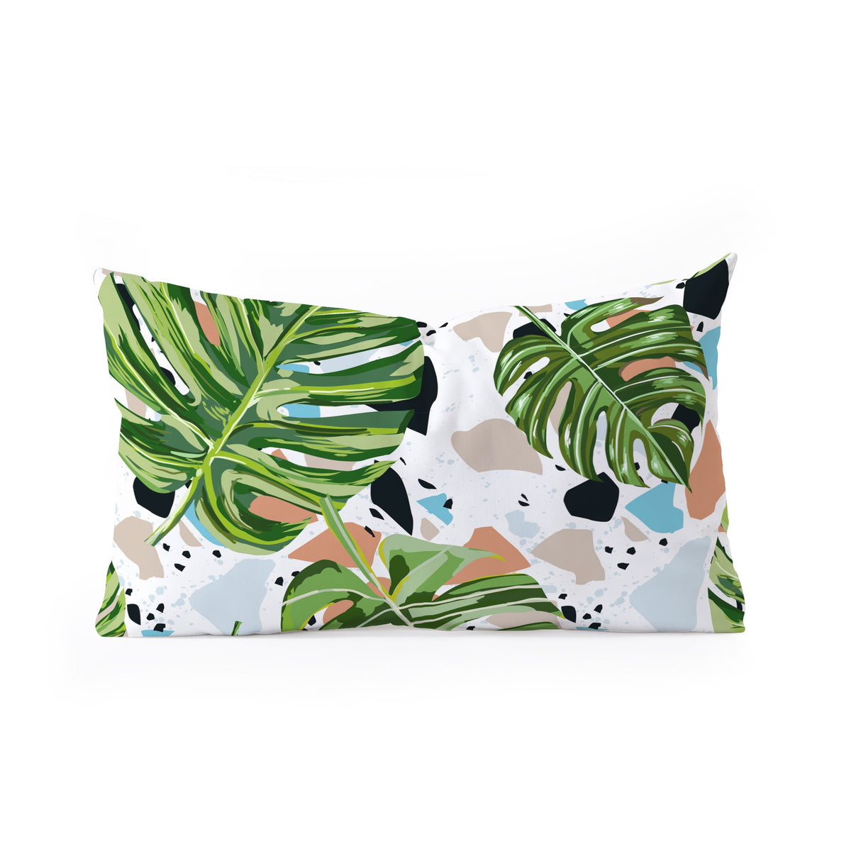 83 Oranges And I Find Missing Pieces Oblong Throw Pillow