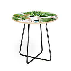 83 Oranges And I Find Missing Pieces Round Side Table