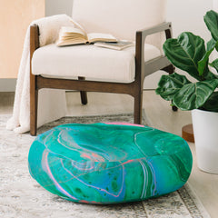 83 Oranges Another Worldly Floor Pillow Round