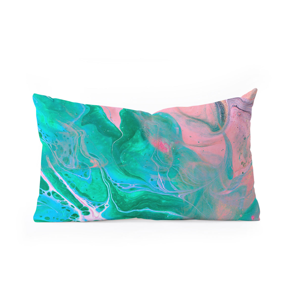 83 Oranges Another Worldly Oblong Throw Pillow
