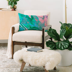 83 Oranges Another Worldly Oblong Throw Pillow