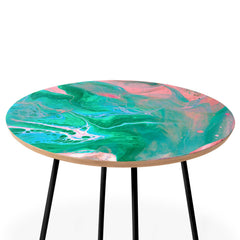 83 Oranges Another Worldly Round Side Table
