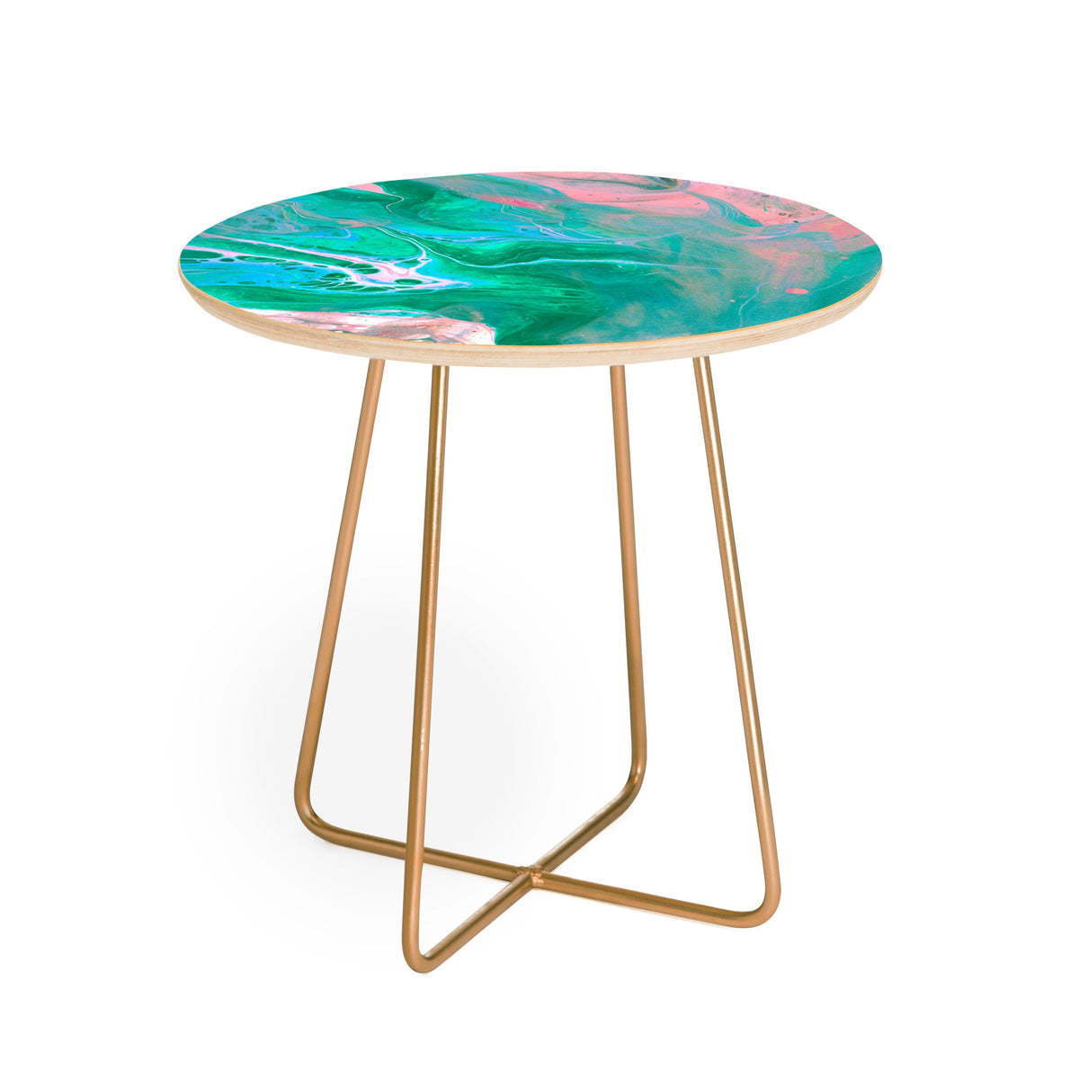 83 Oranges Another Worldly Round Side Table