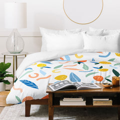 83 Oranges Art Is To Give Life A Shape Duvet Cover