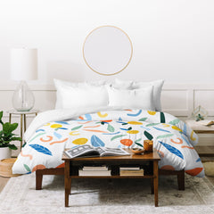 83 Oranges Art Is To Give Life A Shape Duvet Cover